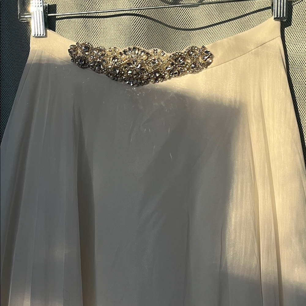 Morilee Bridal Cream Skirt with Embellished Waist